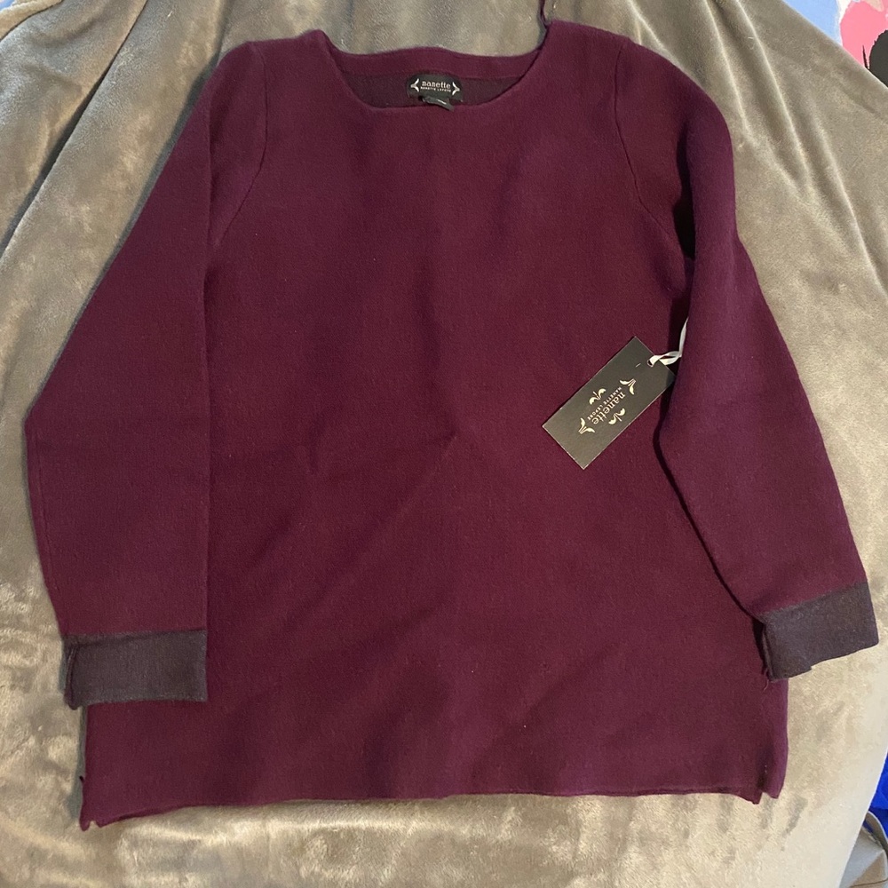 Nanette Lepore wool 3/4 sweater